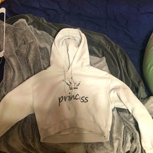 (M) crop top hoodie